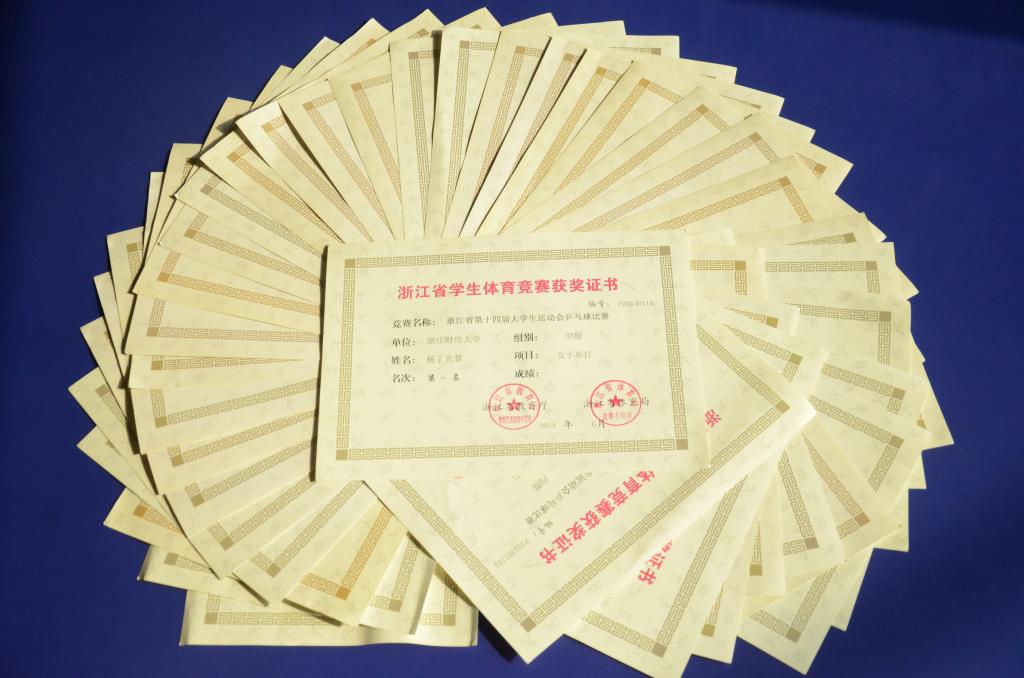 获奖证书
